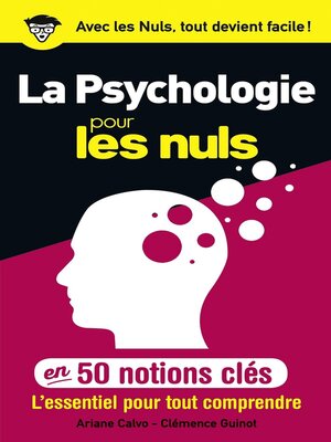 cover image of 50 notions clés sur la psychologie pour les Nuls